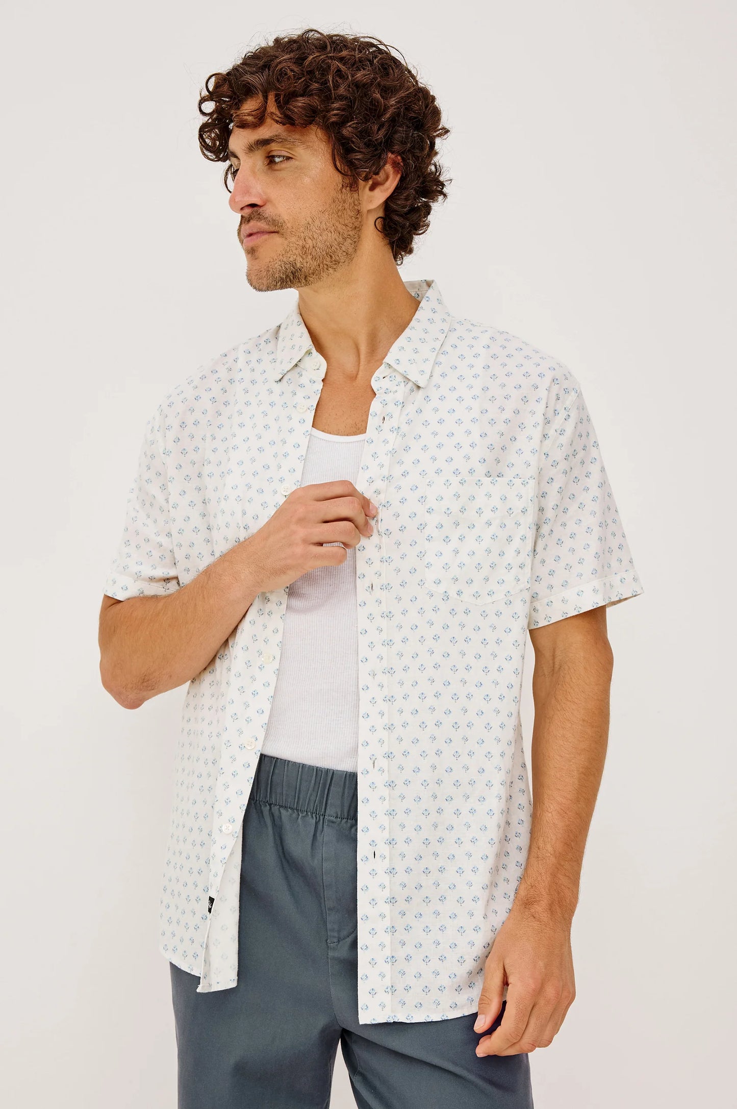 Carson Linen Short Sleeve Shirt