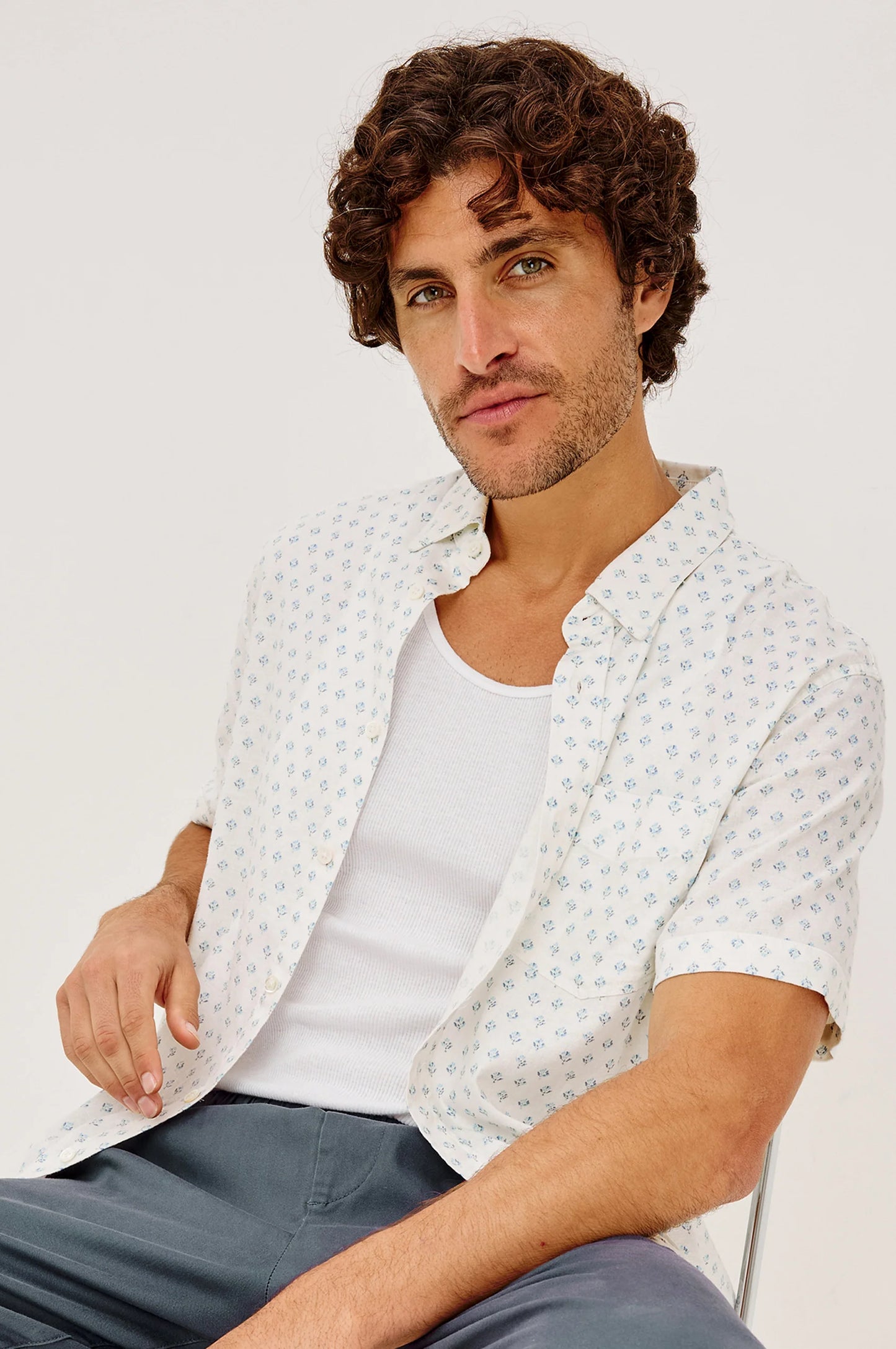 Carson Linen Short Sleeve Shirt