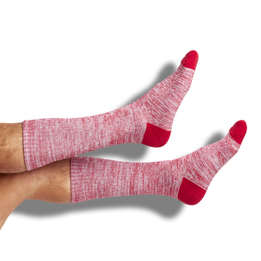 Marl Casual Socks -  Cardinal