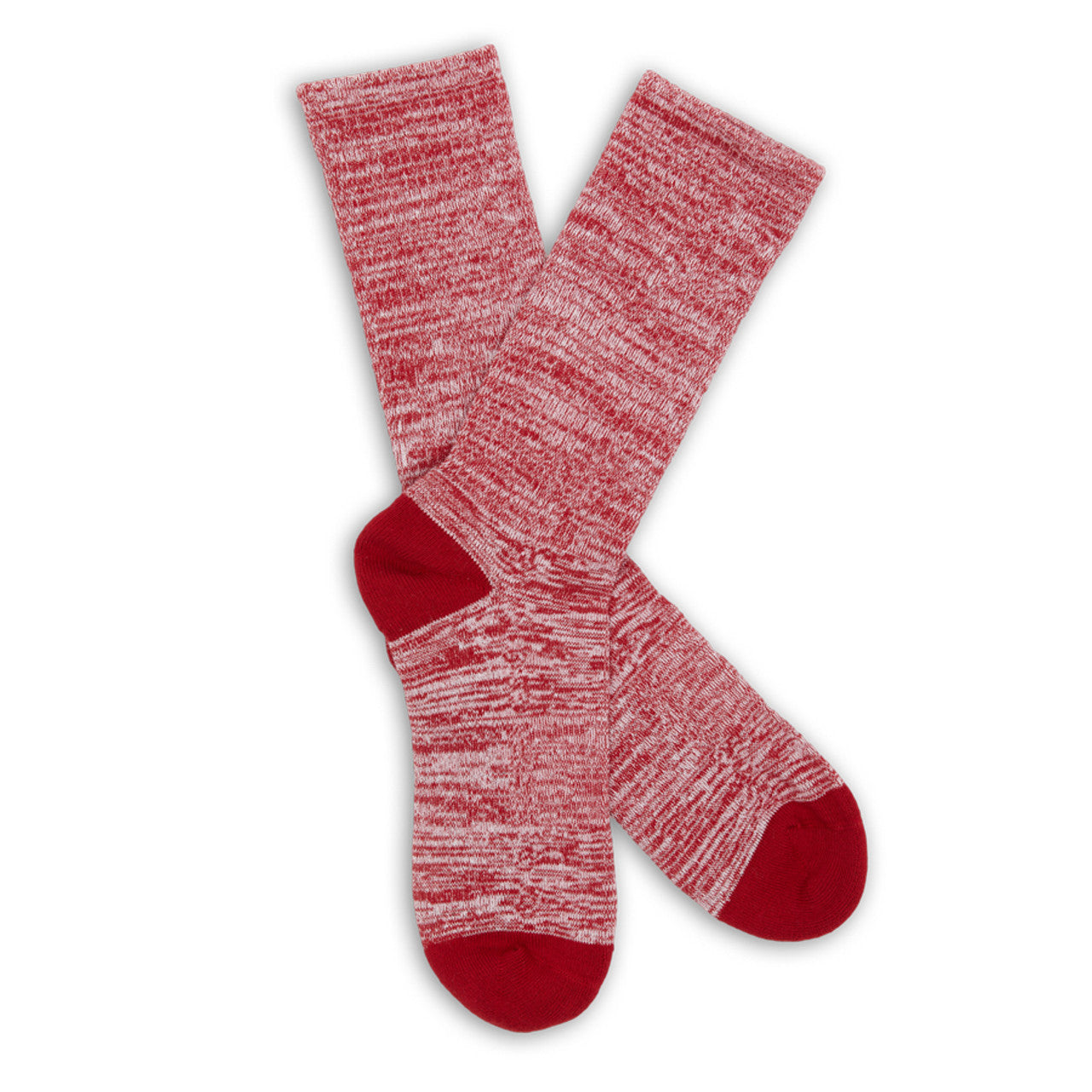 Marl Casual Socks -  Cardinal