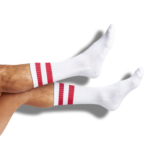 Retro Casual Socks - Cardinal