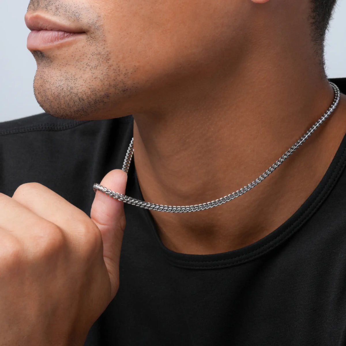 Chandler Franco Link Necklace - Silver