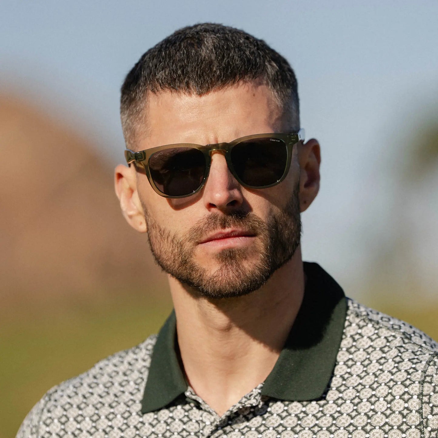 Wyndham Polarized Golf Sunglasses – Crystal Green