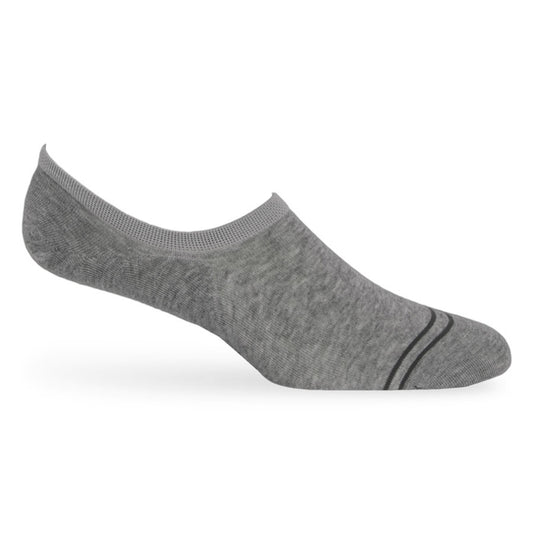 Cotton No Show Socks - Grey