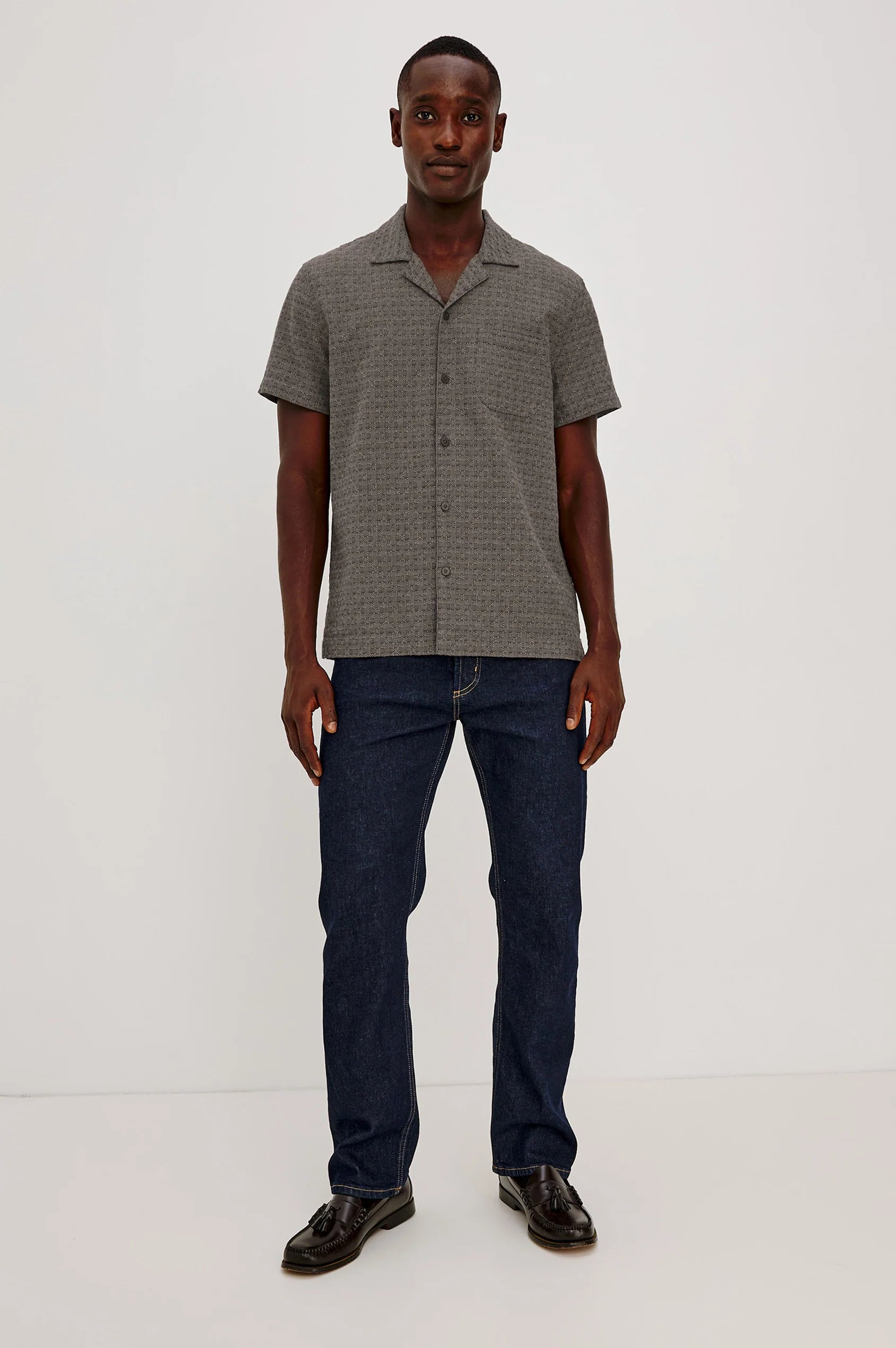 Rails Davis Men's Linen Button-Up Shirt