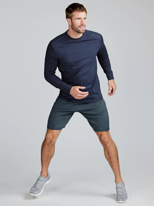Carrollton Long Sleeve Fitness T-Shirt - Navy