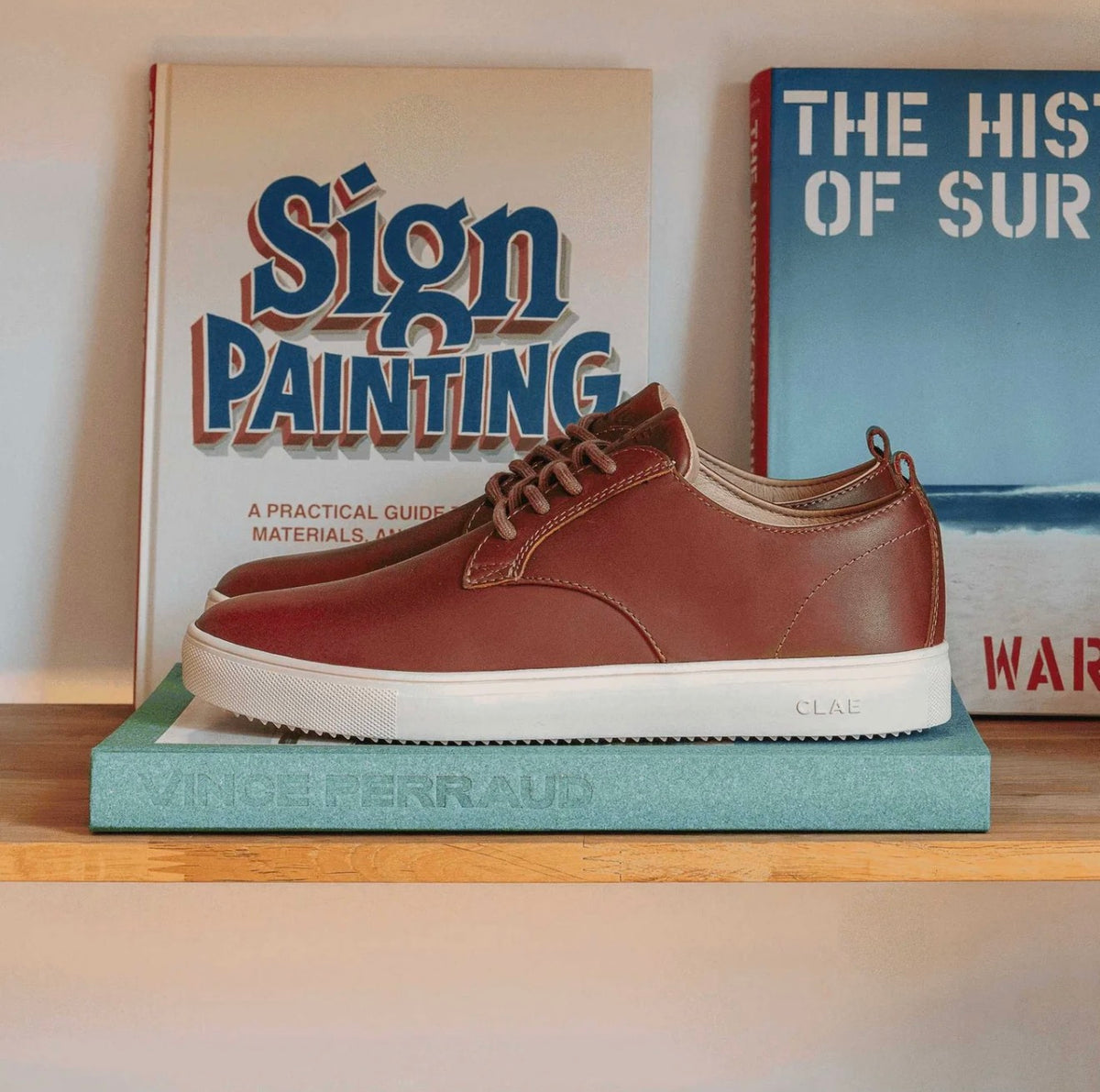 Ellington SP Oiled Leather Dress Sneakers – Chestnut