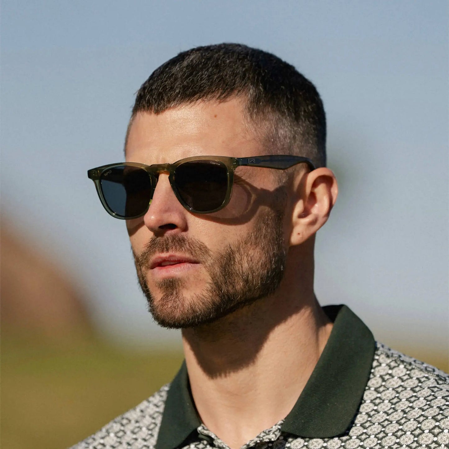 Wyndham Polarized Golf Sunglasses – Crystal Green