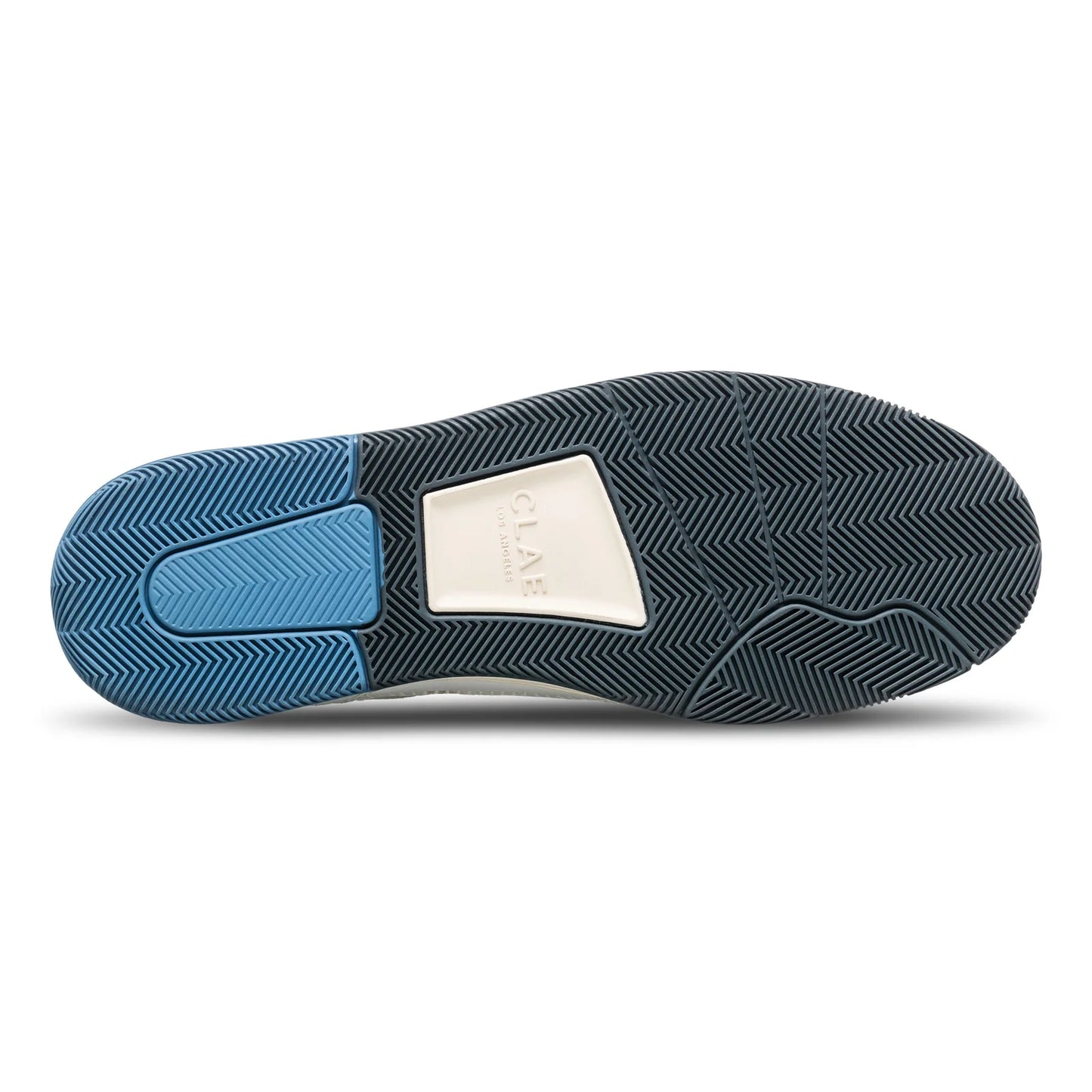 Clae Haywood Court Sneaker in Off-White / Pebble Blue