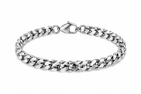 Hudson Cuban Chain Bracelet – Silver