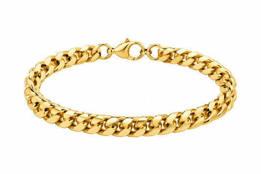 Hudson Cuban Chain Bracelet – Gold