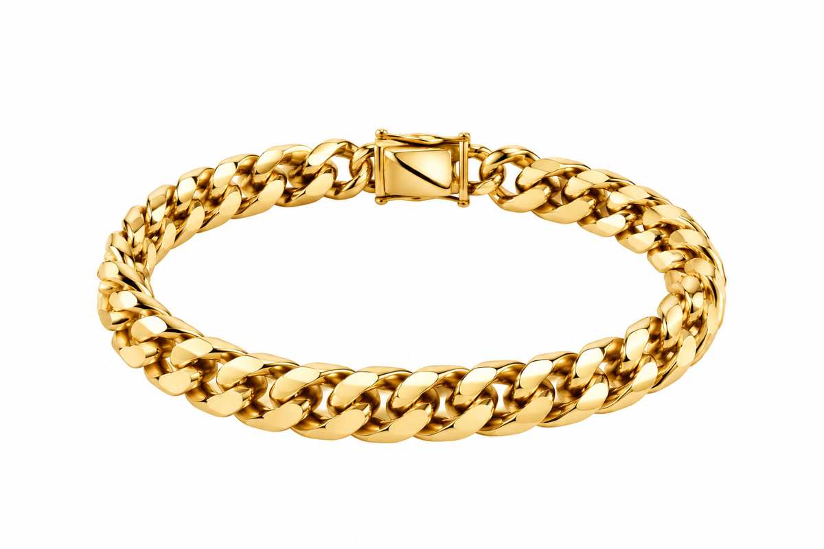 Kingston Cuban Chain Bracelet – Gold
