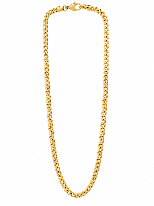 Monroe Slim Cuban Chain Necklace – Gold