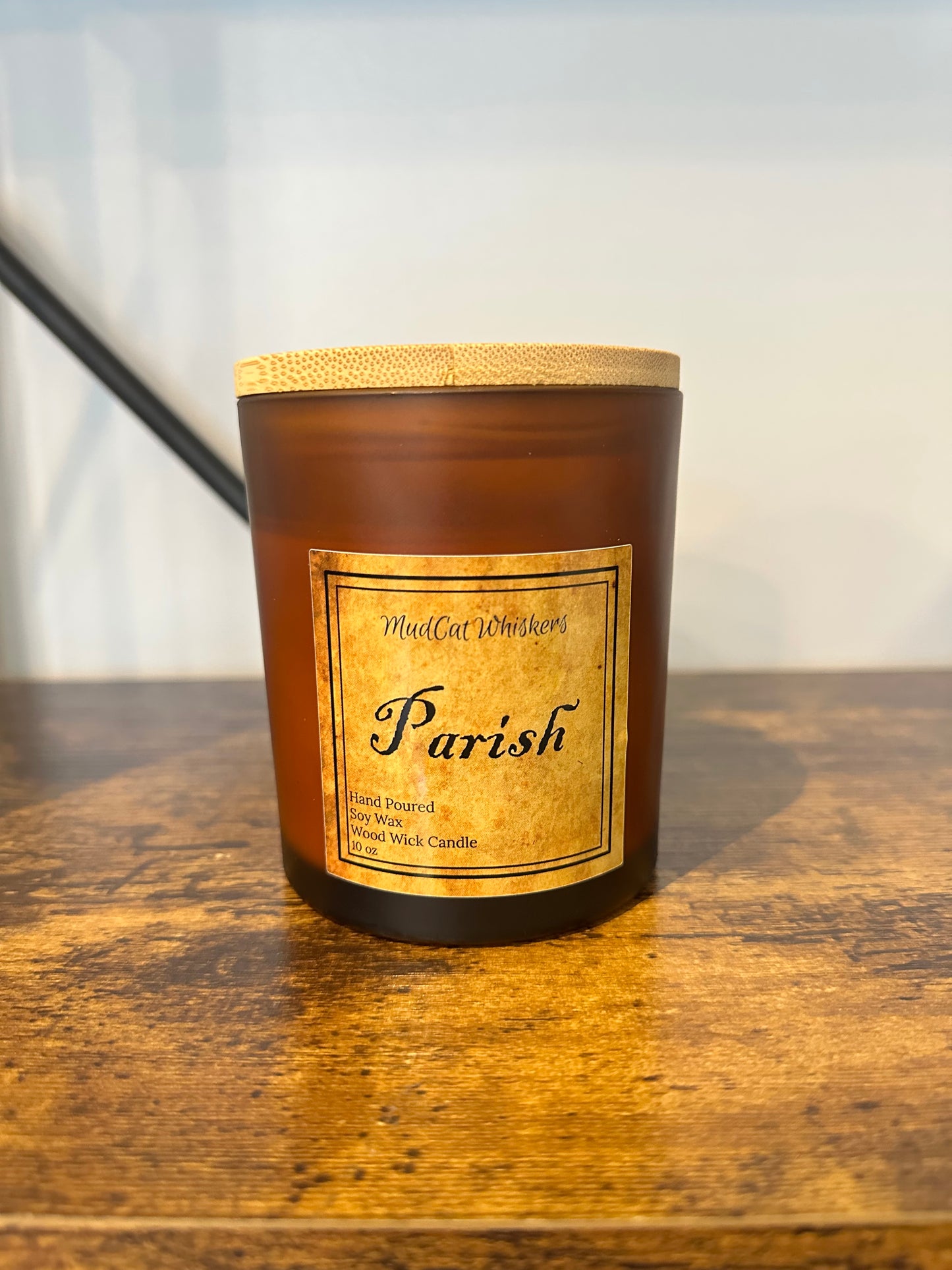 Parish – 10 oz Handcrafted Soy Candle with Cherry Wood Wick