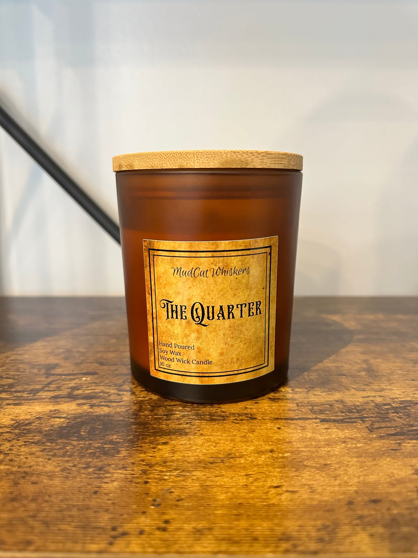 The Quarters – 10 oz Handcrafted Soy Candle with Cherry Wood Wick