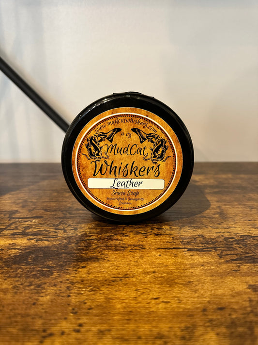 Handcrafted Shave Soap - Leather