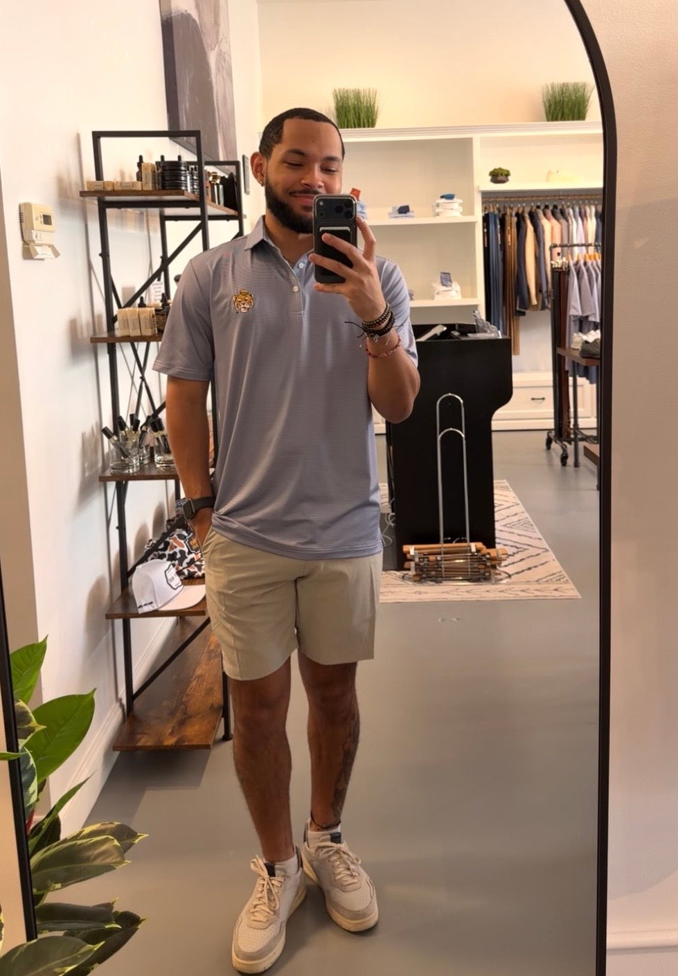 LSU Tigers Vintage Sailor Mike Performance Polo