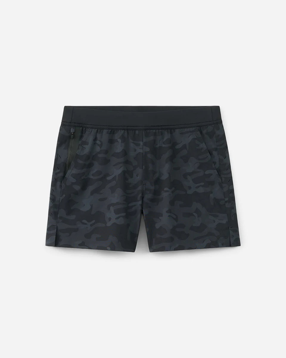 Interval Short "Micro X" 5" Unlined – Black Camo