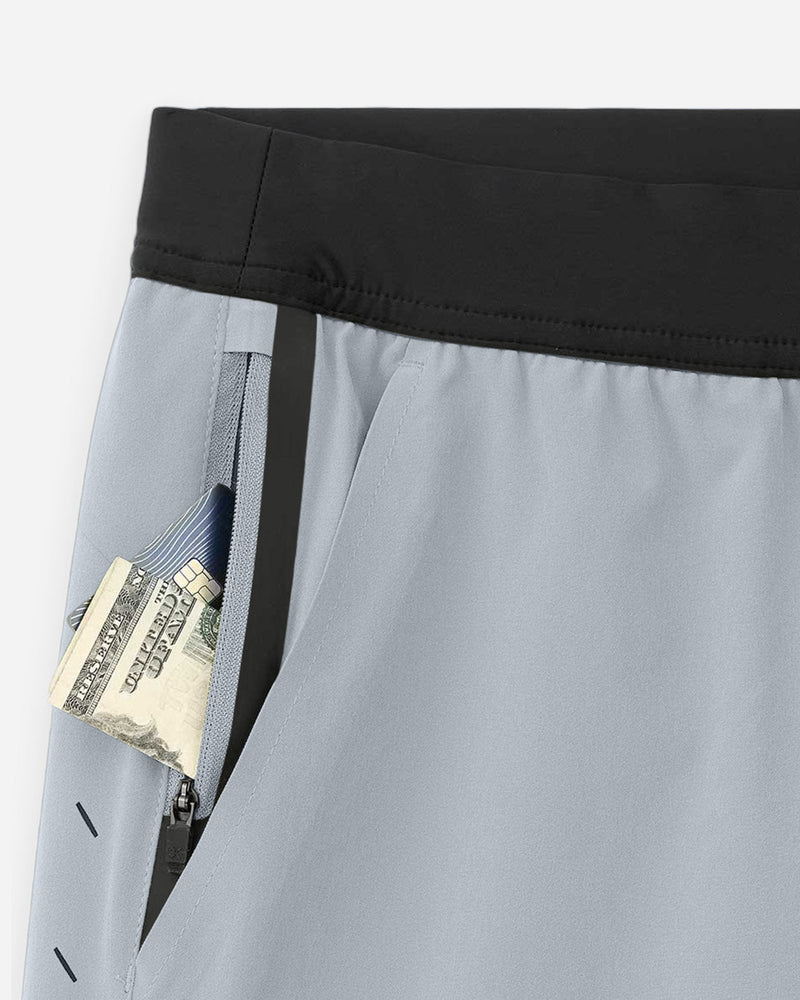 Interval Short – Lined / 7" Inseam - Light gGrey