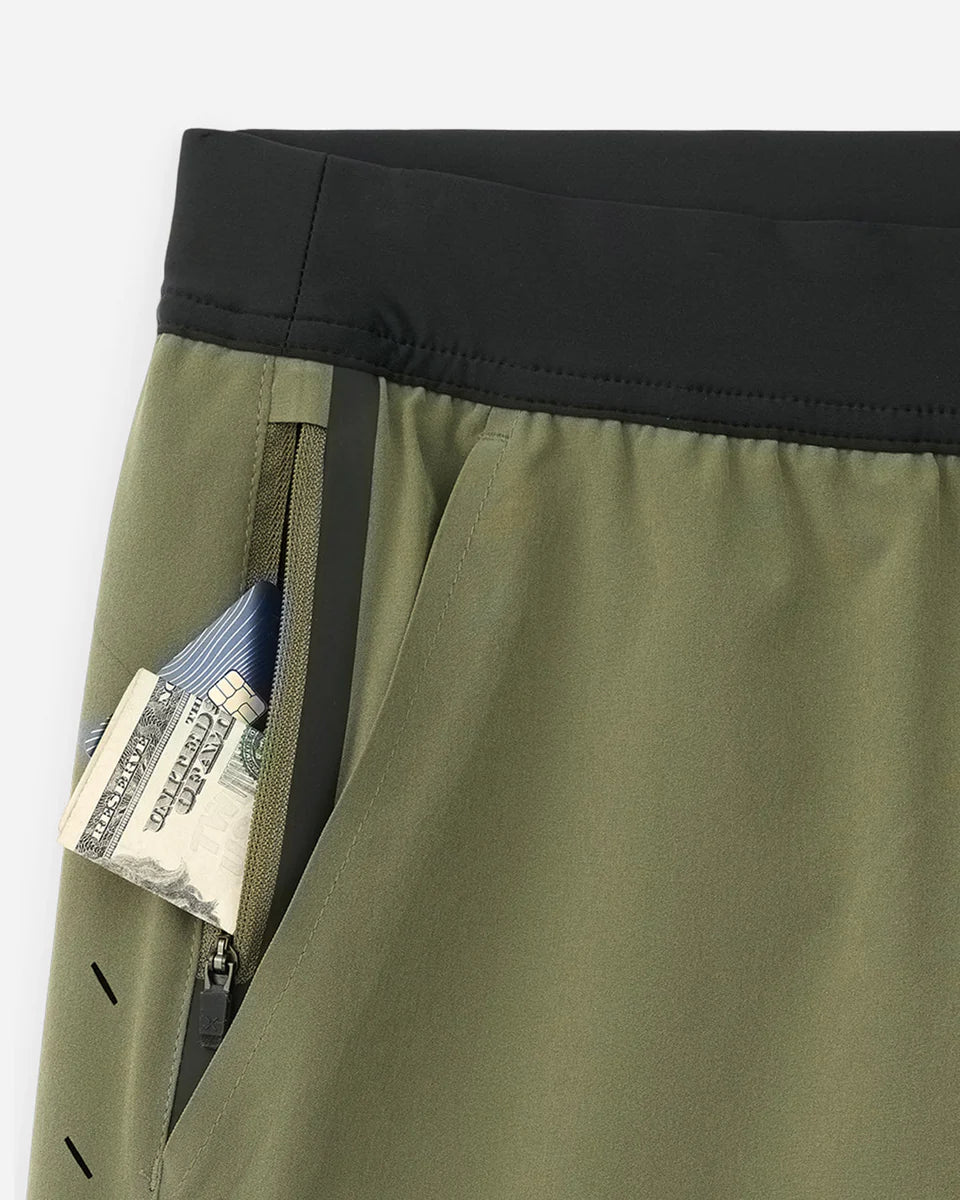 Interval Short "Micro X" 5" Unlined – OD Green