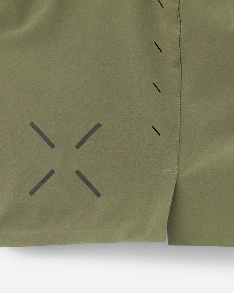 Interval Short "Micro X" 5" Unlined – OD Green