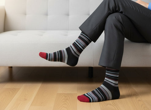 DeadSoxy Men’s Black Dress Socks