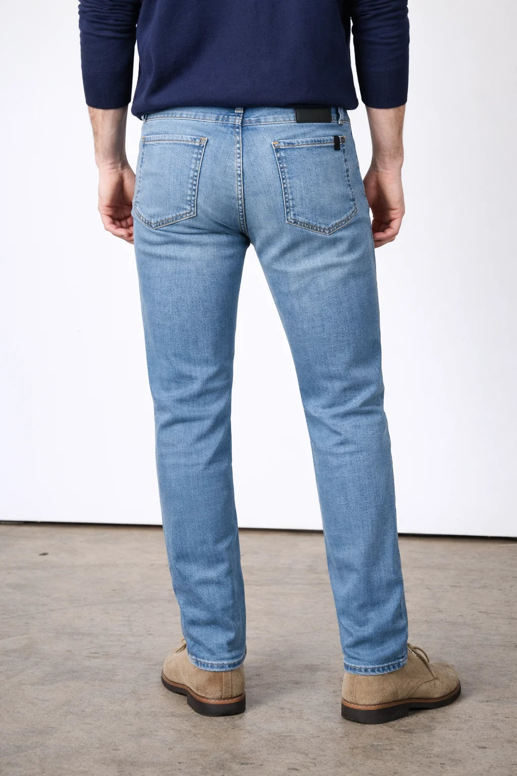 Jimmy Slim Straight Stretch Jeans – Carlito Faded Blue