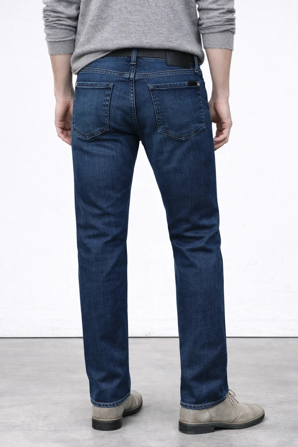 Jimmy Slim Straight Stretch Jeans – Royalton Dark Wash