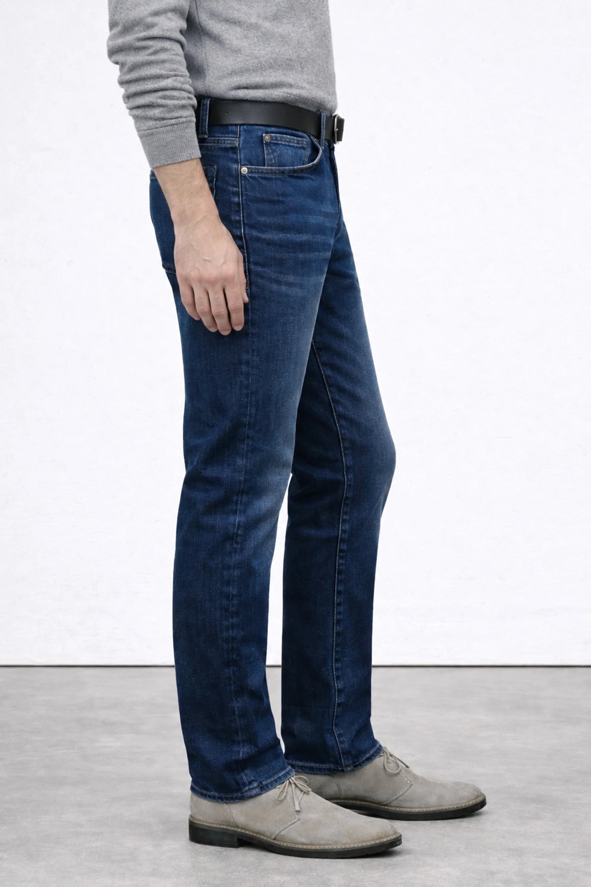 Jimmy Slim Straight Stretch Jeans – Royalton Dark Wash