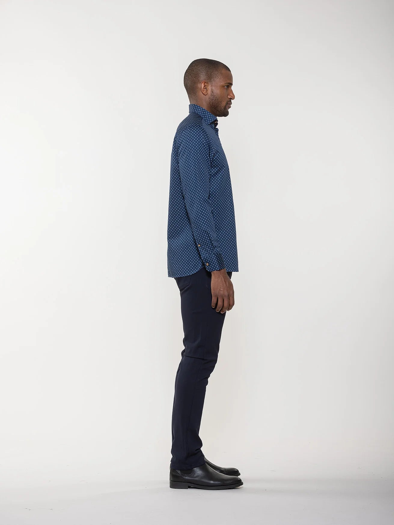 Geometric Sphere Print L/S Shirt