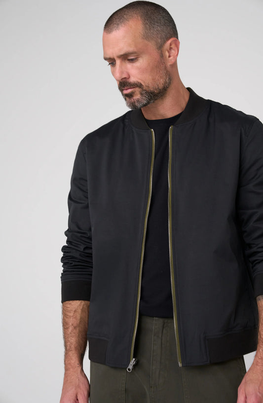 Reversible Bomber Jacket – Black/Olive