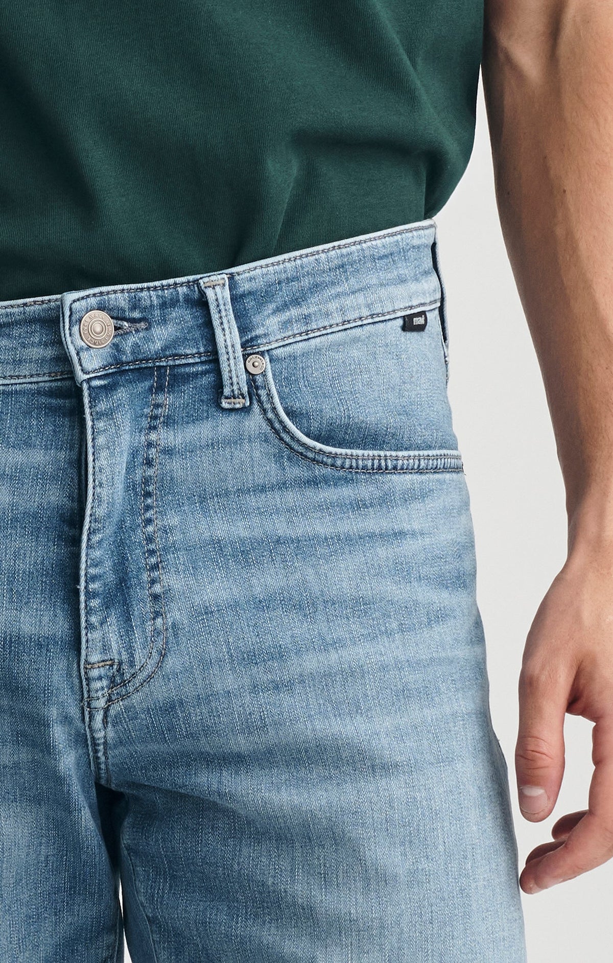 Zach Straight Leg Jeans - Mid Brushed Organic Vintage
