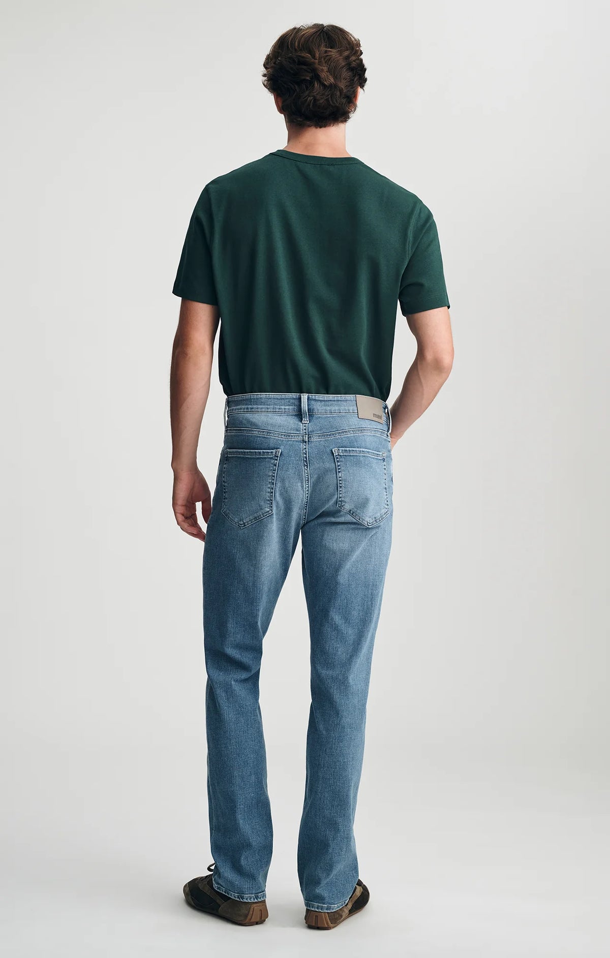 Zach Straight Leg Jeans - Mid Brushed Organic Vintage