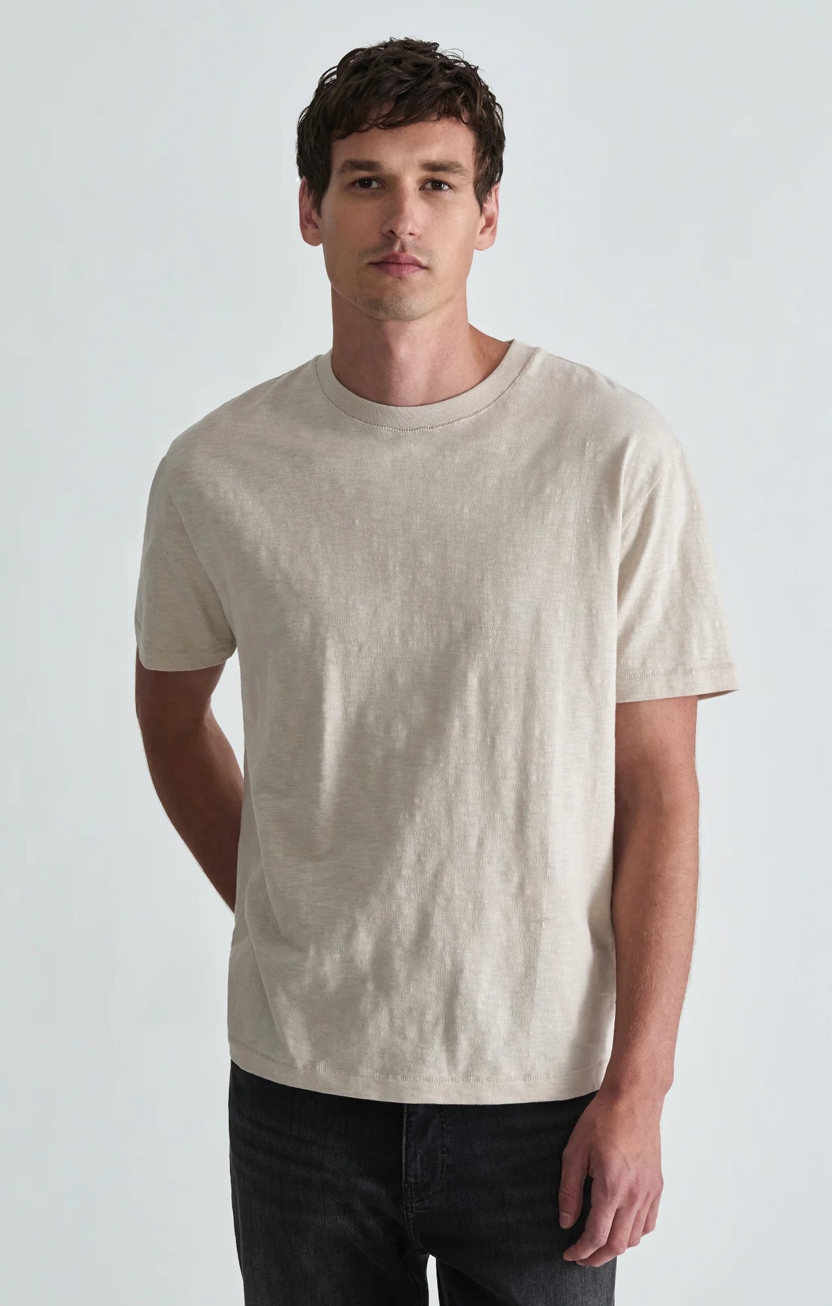 Soft Slub Crew Neck T-Shirt - Moonstruck