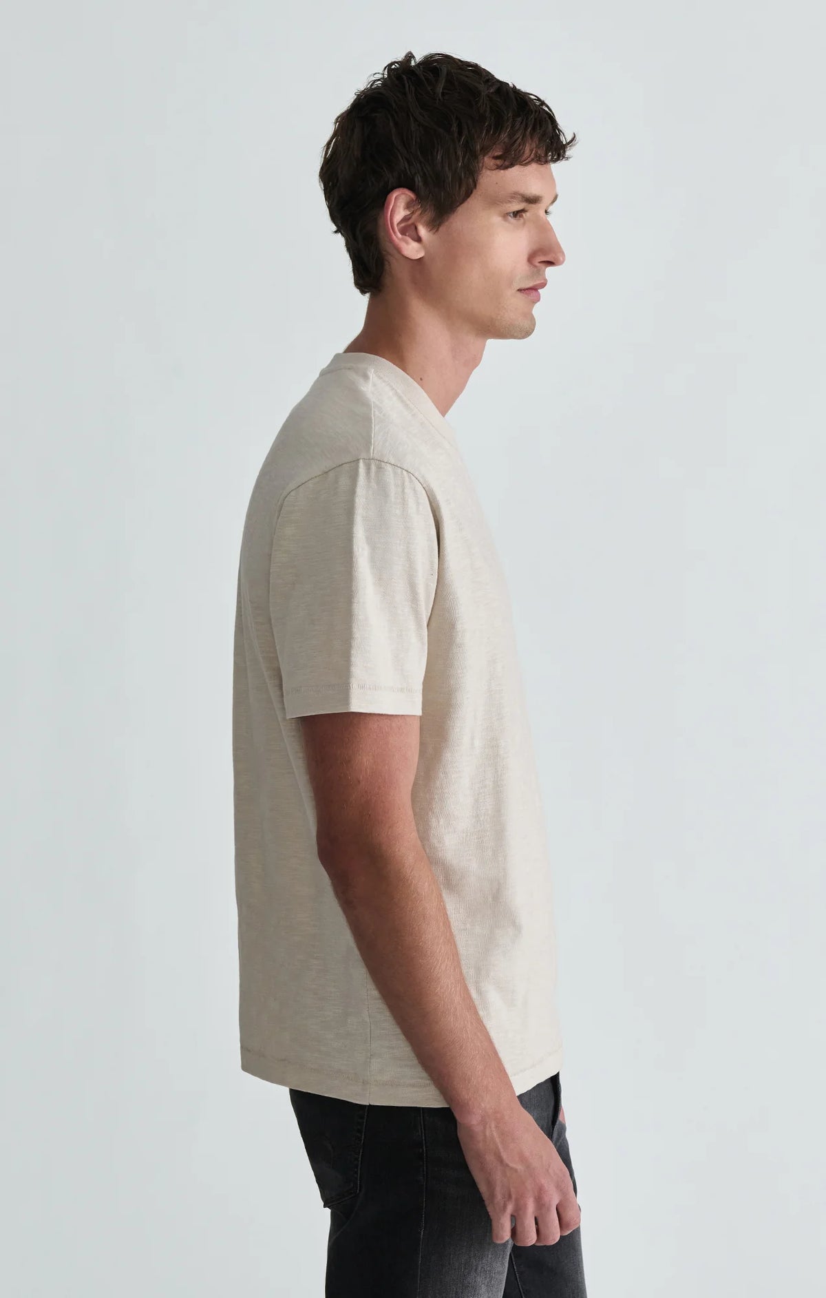 Soft Slub Crew Neck T-Shirt - Moonstruck