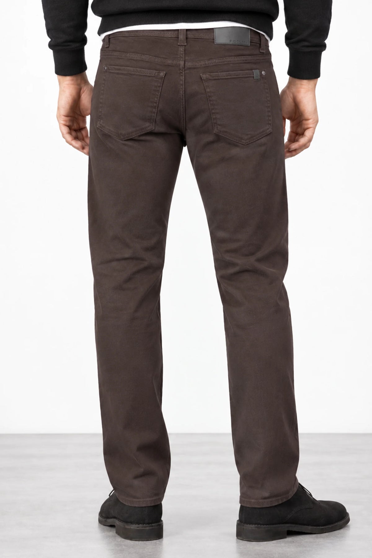 Jimmy Slim Straight Twill Pant – Espresso