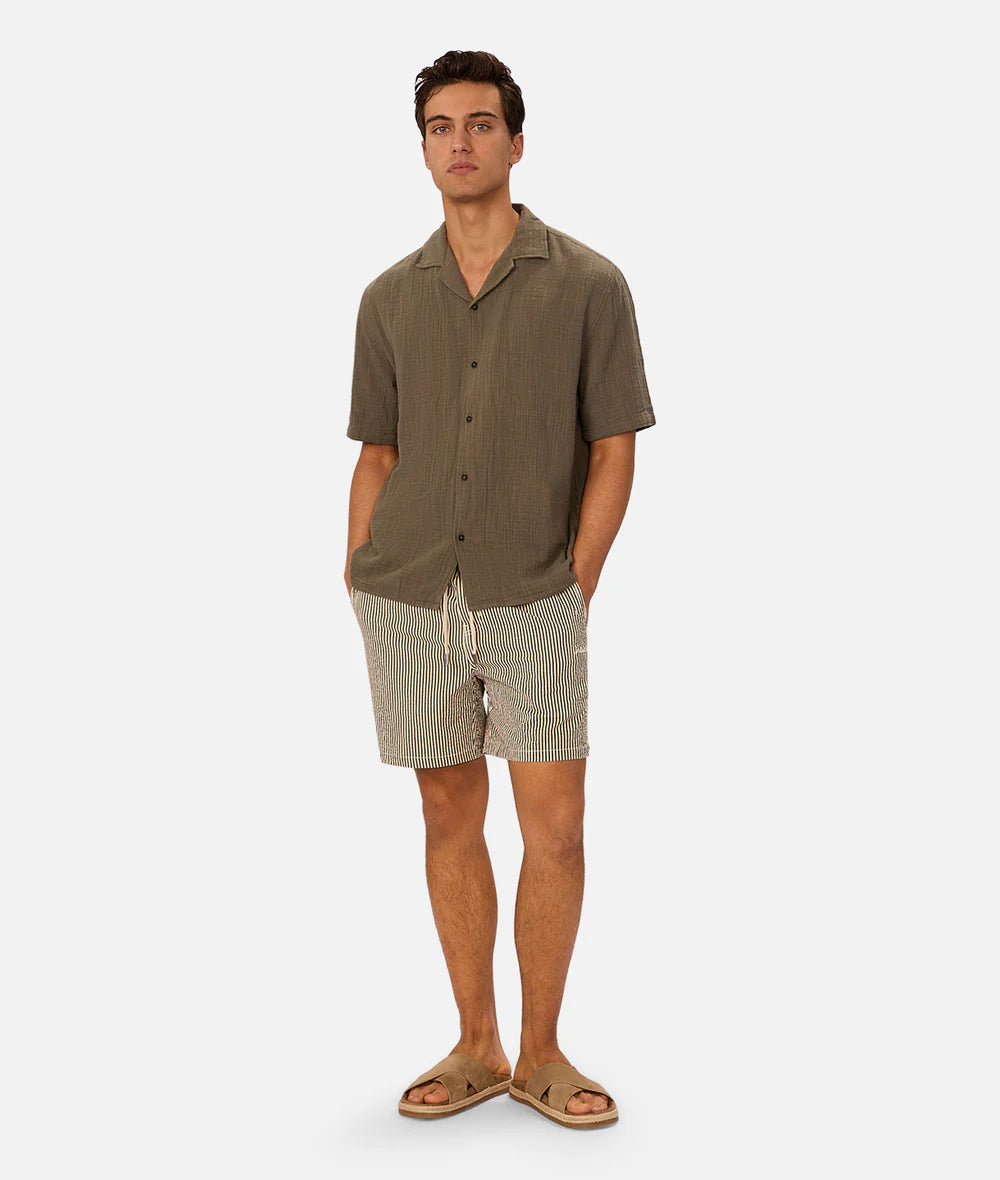 Seguro Textured Short Sleeve Shirt