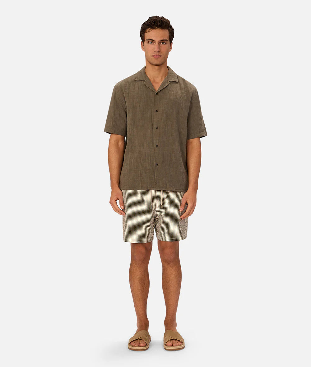Seguro Textured Short Sleeve Shirt