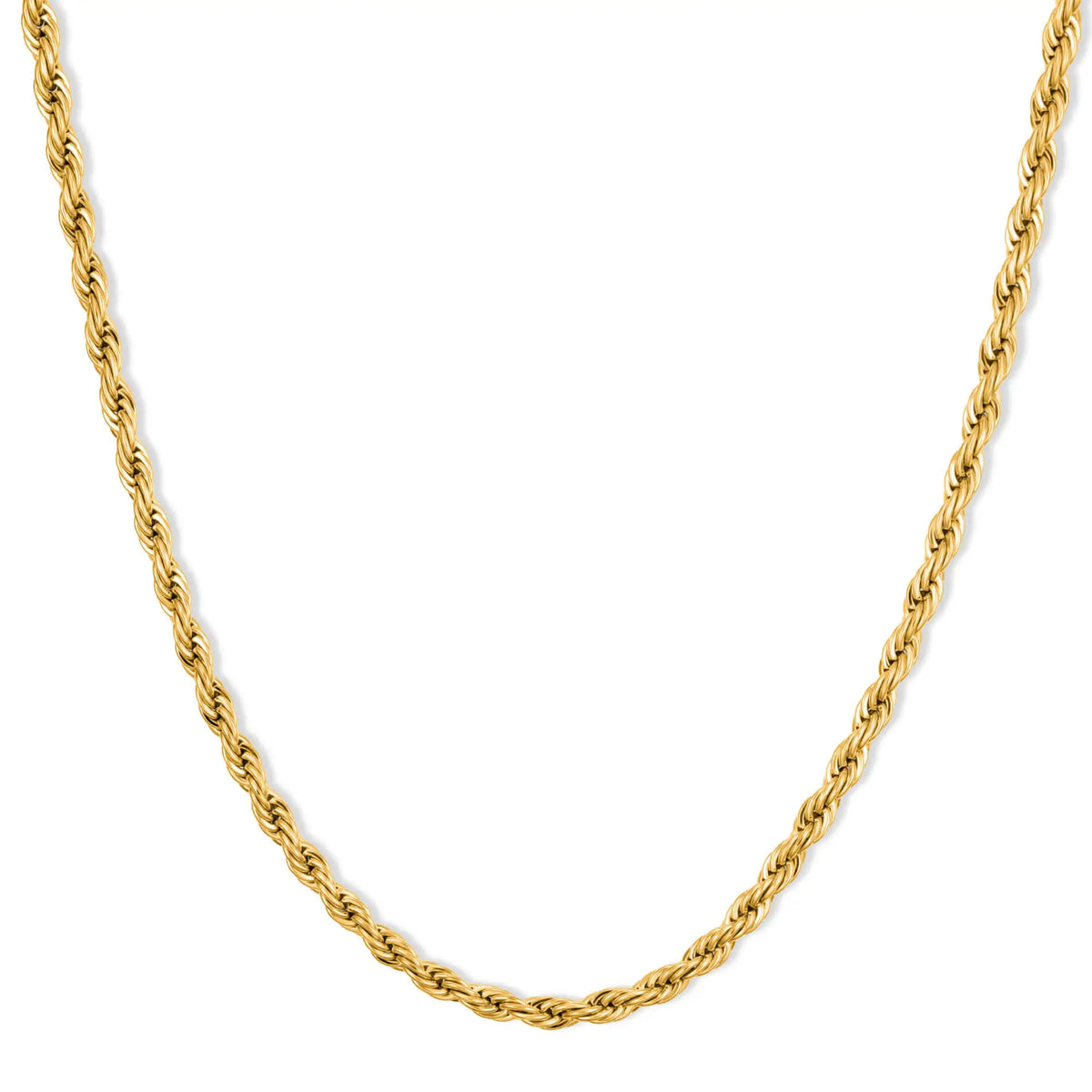 Trenton Twisted Rope Necklace – Gold