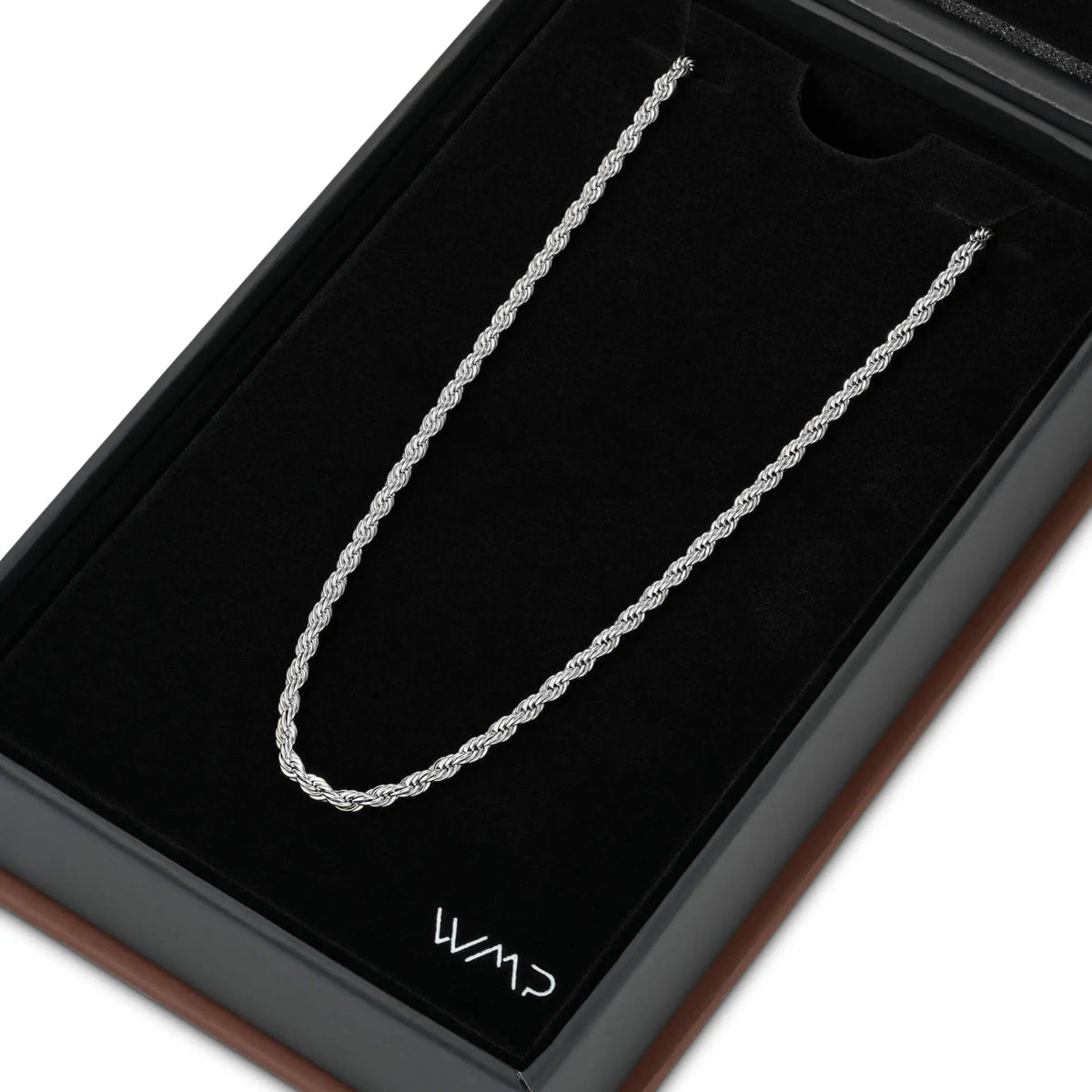 Trenton Twisted Rope Necklace – Silver