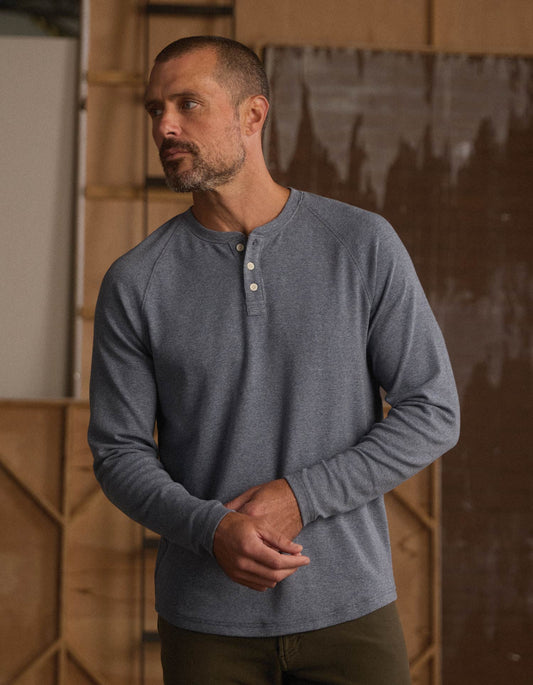 Puremeso Everyday Henley - Bluestone