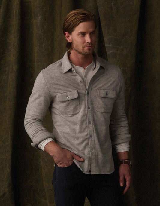 Textured Knit Shirt - Graphite