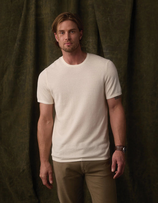 Driftknit Sweater Tee - Cream