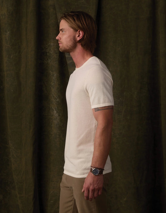 Driftknit Sweater Tee - Cream