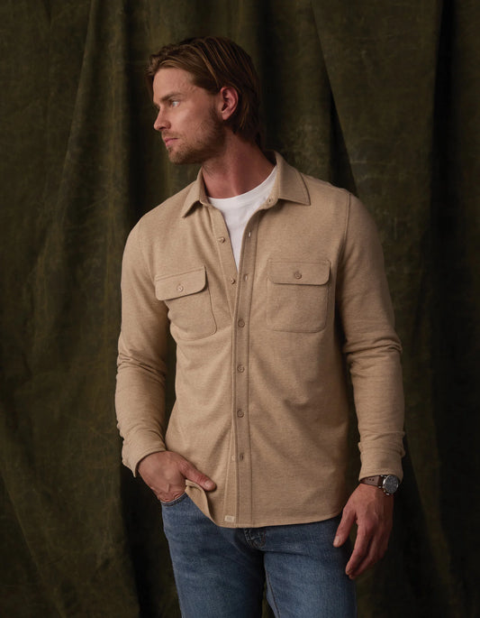 Textured Knit Shirt - Oat