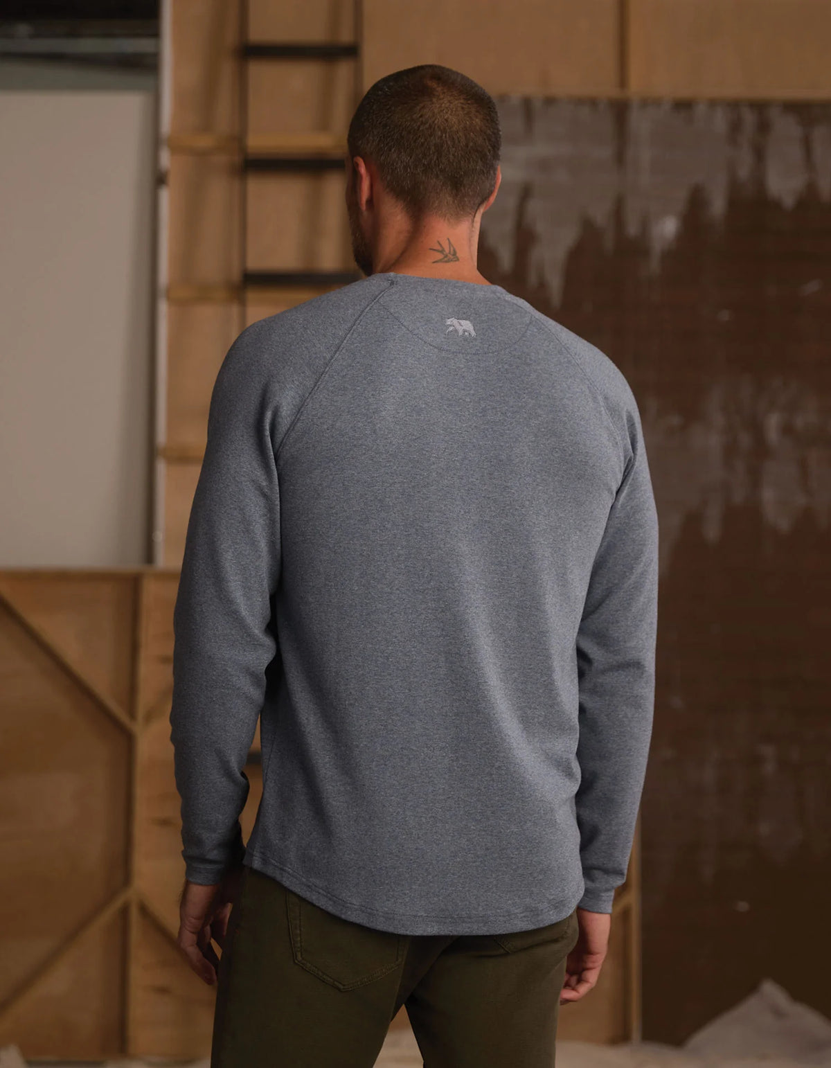 Puremeso Everyday Henley - Bluestone