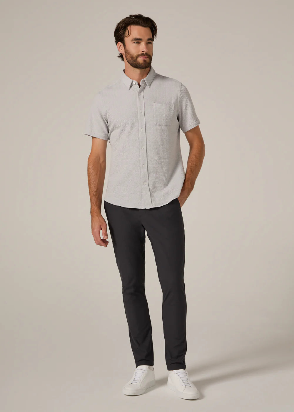 7Diamonds Bennet Seersucker Short Sleeve Shirt