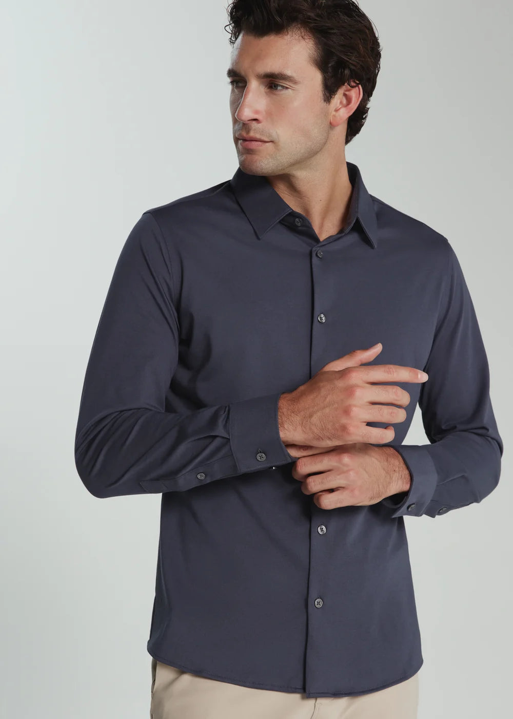 Girona Stretch Long-Sleeve Shirt – Slate