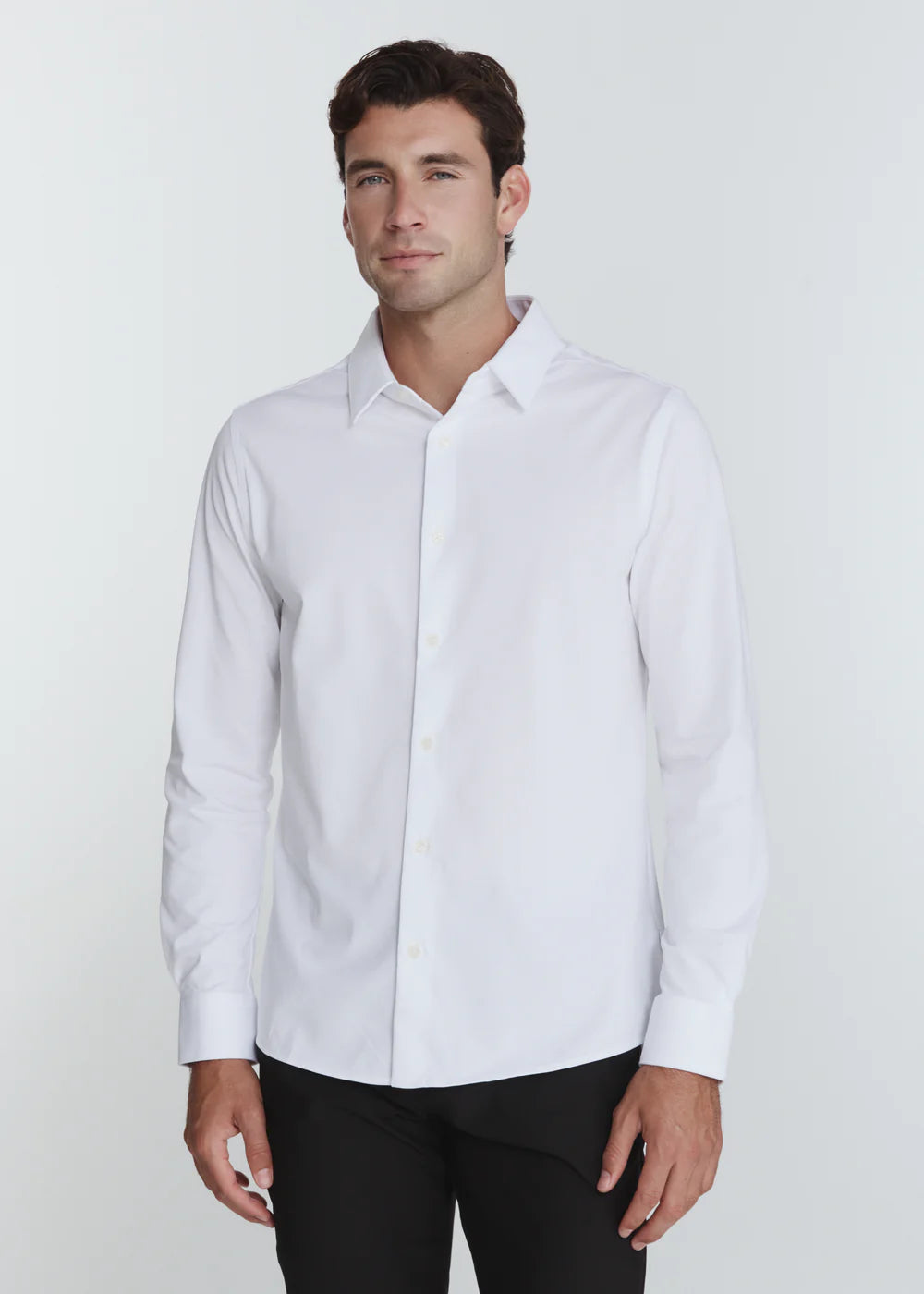 Girona Stretch Long-Sleeve Shirt – White
