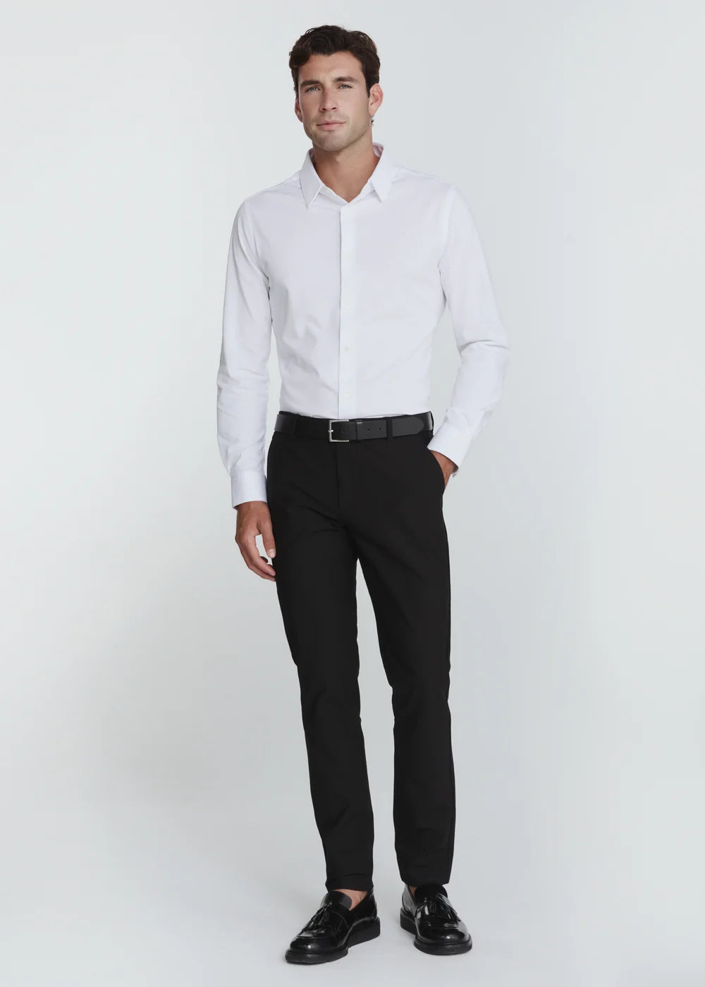 Girona Stretch Long-Sleeve Shirt – White